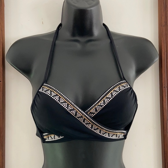 PINK Victoria's Secret Other - Pink Victoria’s Secret Studded Criss Cross Bikini Top XS